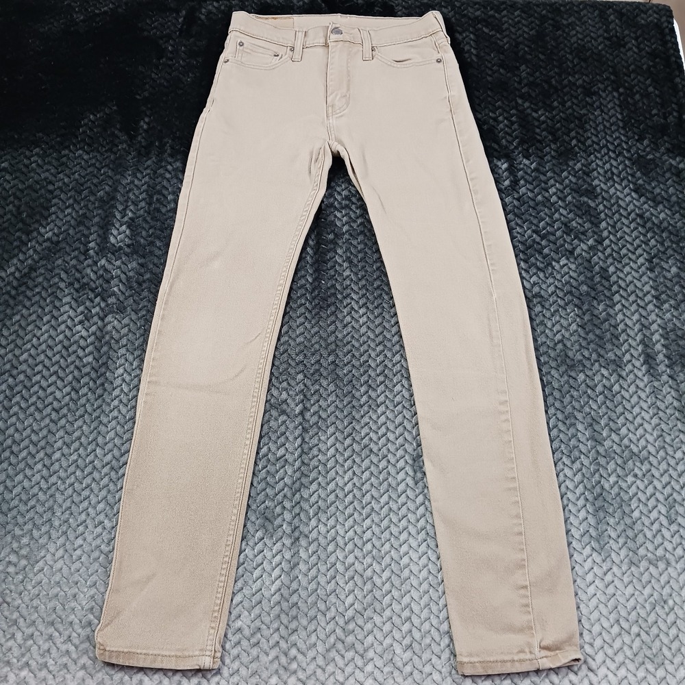 Levi's 510 Jeans Mens 28x31 Beige Cotton Denim Skinny Streetwear Utility Stretch